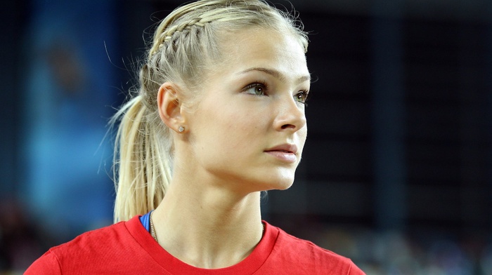 blonde, Darya Klishina, russian, athletes, girl