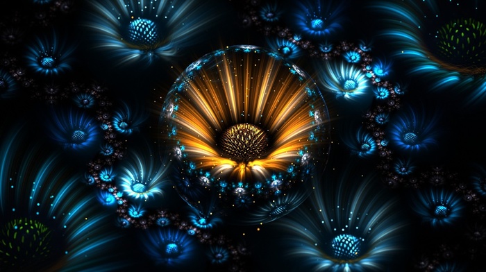 fractal flowers, abstract, fractal