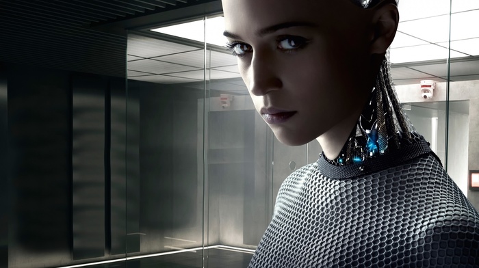 robot, androids, science fiction, Ex Machina, actress, digital art, artificial intelligence, movies, girl, Alicia Vikander