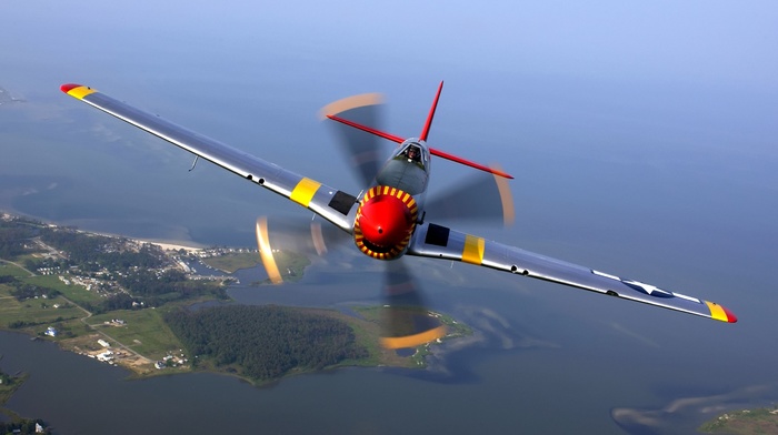 men, nature, motion blur, pilot, Aviator, airplane, forest, flying, North American P, 51 Mustang, sea, helmet, aerial view, trees, house, face, wings, propeller