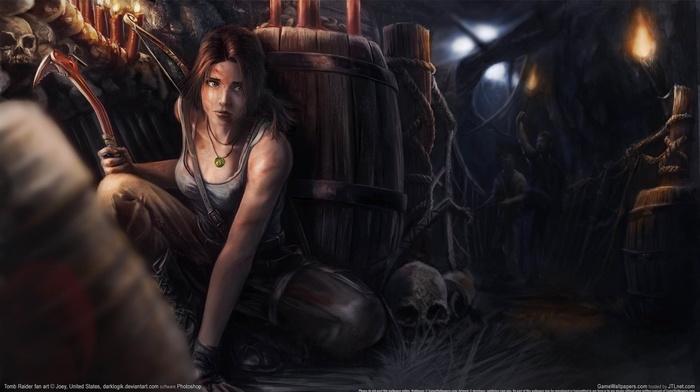 video game characters, video games, video game girls, fan art, Lara Croft, artwork, Tomb Raider