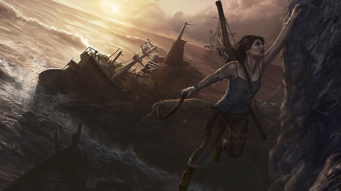 Lara Croft, video games, Tomb Raider, video game characters, fan art, video game girls, artwork