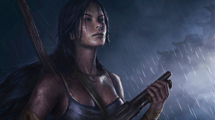 video game girls, fan art, artwork, video games, Lara Croft, video game characters, Tomb Raider