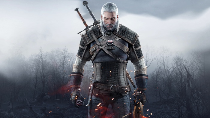 The Witcher, The Witcher 3 Wild Hunt, Geralt of Rivia, sword