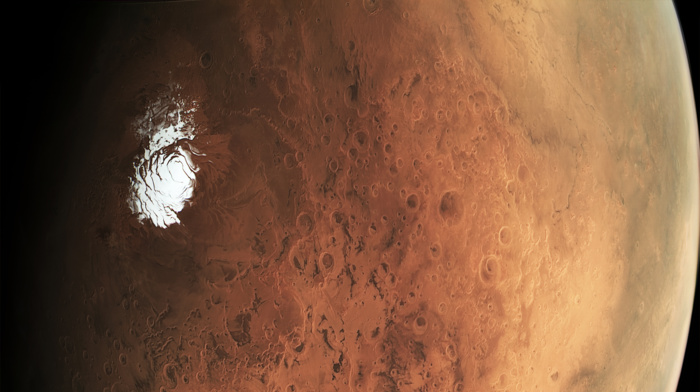Mars, northpole, ESA, space
