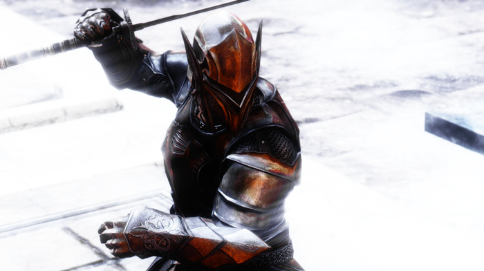 video games, the elder scrolls v skyrim, armor, sword, warrior