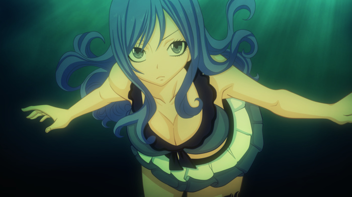 Lockser Juvia, Fairy Tail, bikini, anime, underwater, anime girls