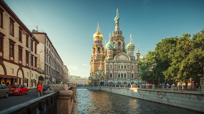 river, promenades, city