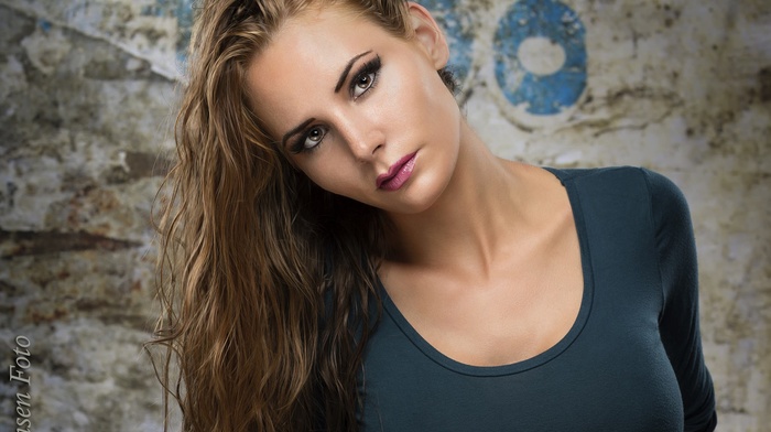 portrait, face, girl