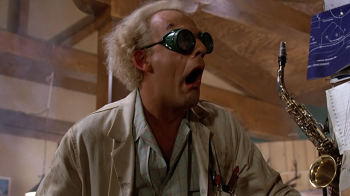 back to the future, movies, Dr. Emmett Brown, Christopher Lloyd