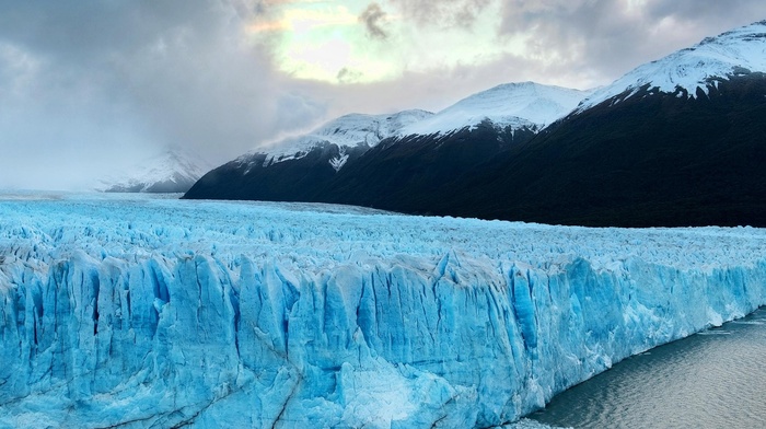 mountain, glaciers, landscape, ice, multiple display, Patagonia