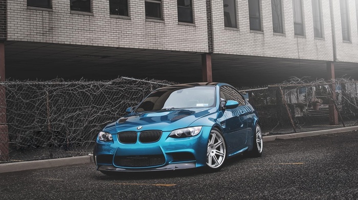 BMW E92, car, BMW, BMW E92 M3, blue cars