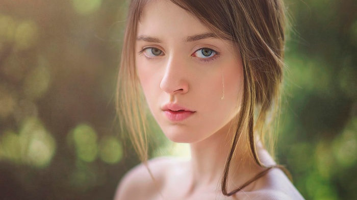 portrait, model, face