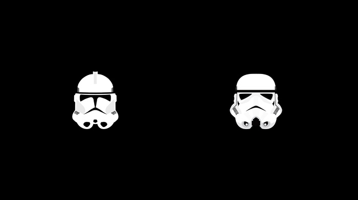 minimalism, helmet, clone trooper, multiple display, stormtrooper, Star Wars