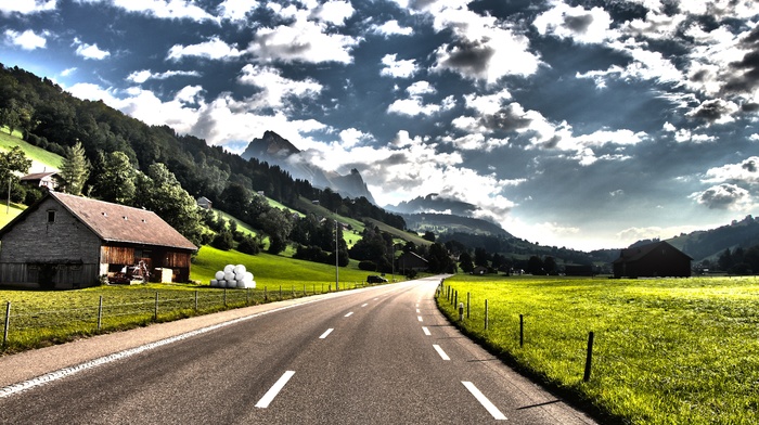 road, Alps