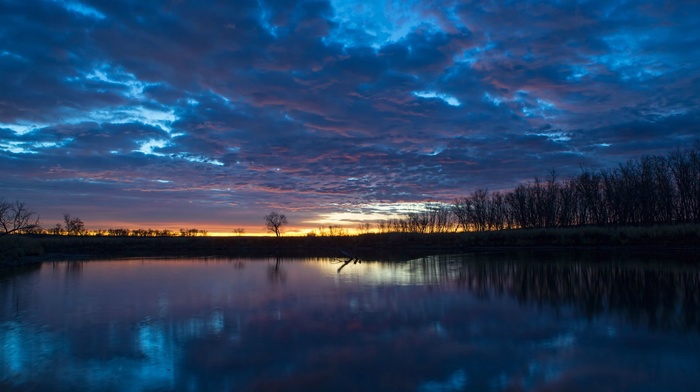 landscape, sunset