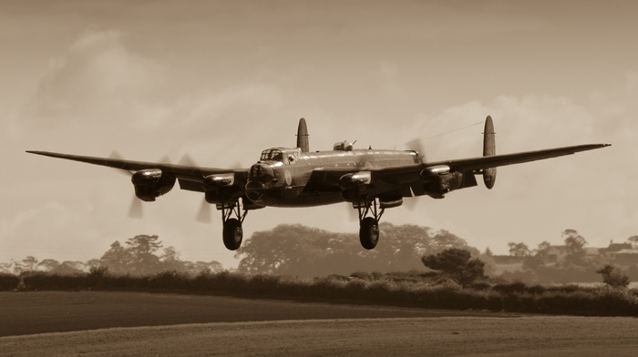 Avro Lancaster, military aircraft, Bomber, aircraft