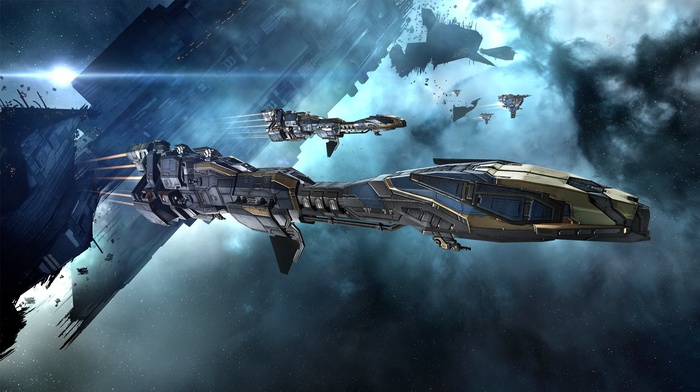 Stabber Cruiser, concept art, Minmatar, EVE Online, space, science fiction, video games, spaceship