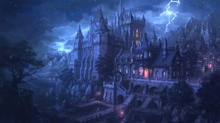 fantasy art, Gothic, artwork, spooky
