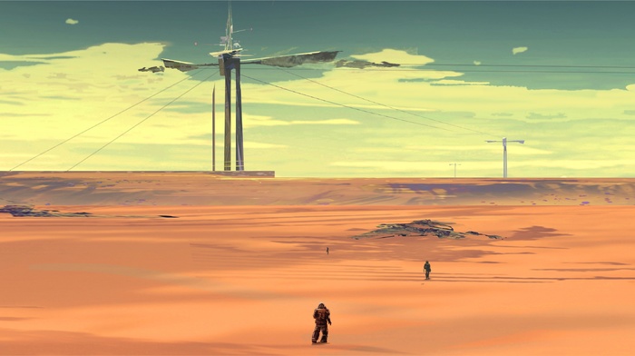 desert, science fiction, landscape
