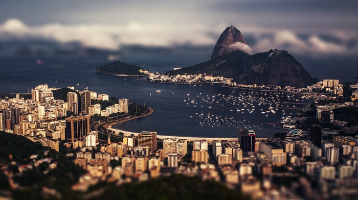 tilt shift, Brazil, Rio de Janeiro, city