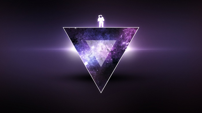 purple, astronaut, universe