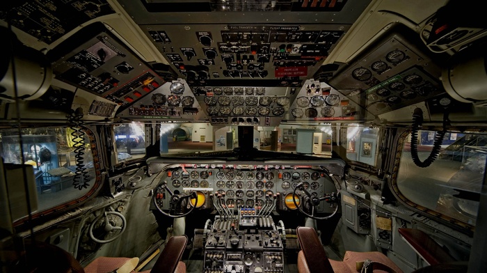 aircraft, cockpit, Douglas C, 54