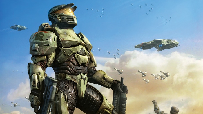 Master Chief, soldier, video games, military, Halo