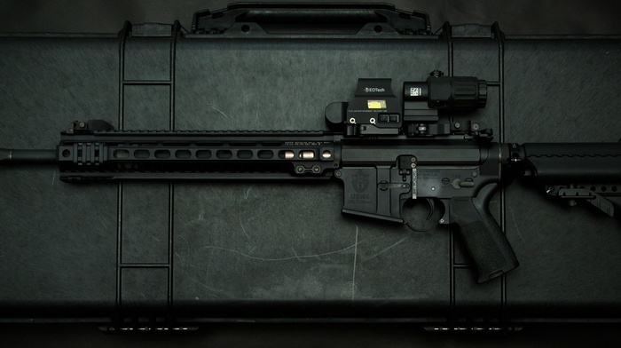 gun, black rifle, AR, 15, assault rifle