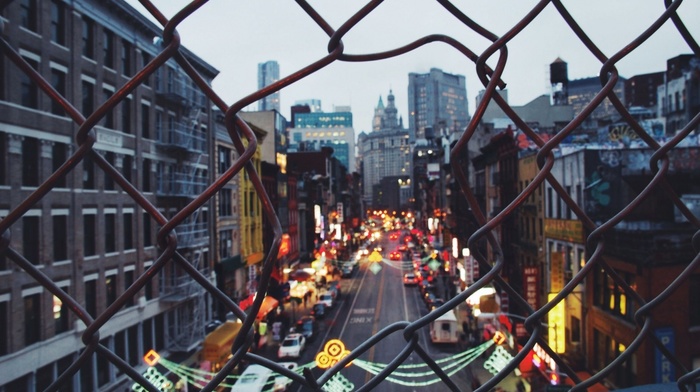 street, old building, New York City