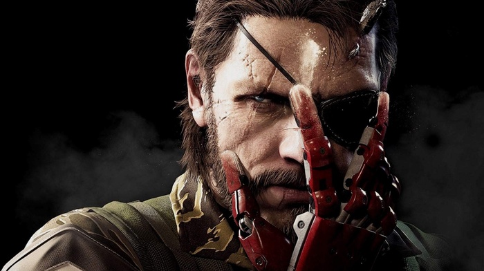 concept art, face, Metal Gear Solid V The Phantom Pain, warrior, scars, eye patch, video games, Venom Snake, digital art, soldier
