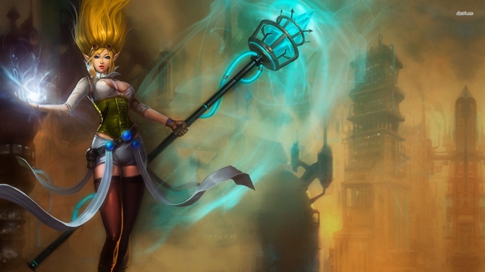 League of Legends, Janna, girl, PC gaming