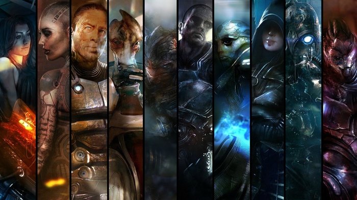 Mass Effect, Zaeed Massani, Kasumi Goto, Miranda Lawson, Garrus Vakarian, Jack, Commander Shepard, Mordin Solus, PC gaming, Legion, Thane Krios