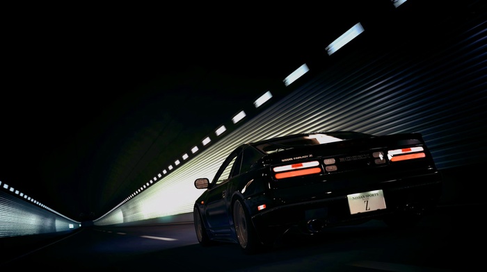 road, Nissan 300ZX, car, Gran Turismo 5, tunnel, video games