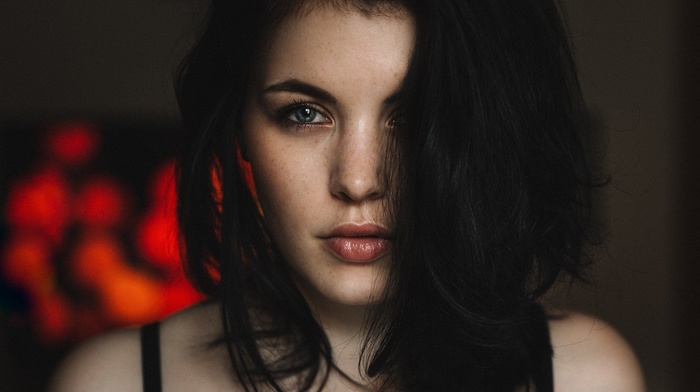 portrait, face, girl