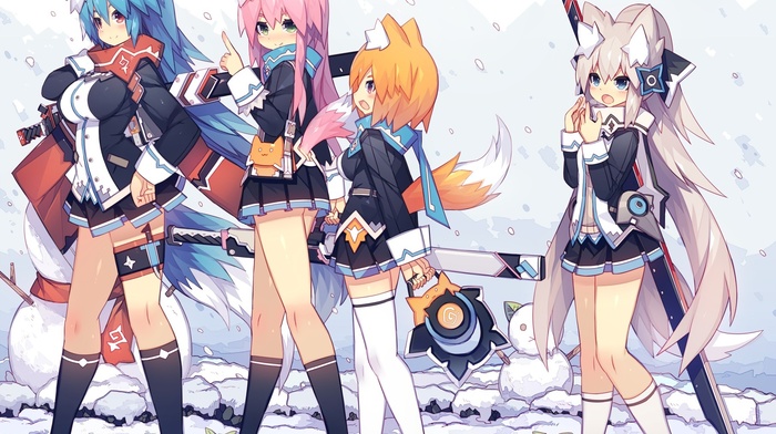 animal ears, original characters, anime, anime girls