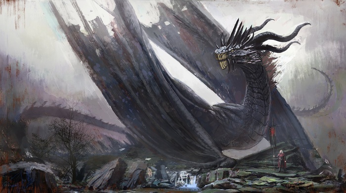 Game of Thrones, House Targaryen, dragon, fantasy art, artwork