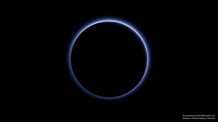 minimalism, space, NASA, Pluto
