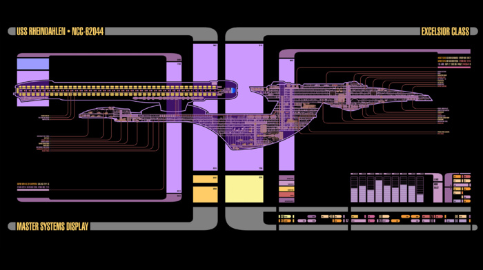 LCARS, schematic, spaceship, Star Trek