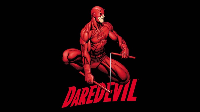 superhero, comic art, black background, costumes, comics, mask, Daredevil, Marvel Comics, comic books, Matt Murdock
