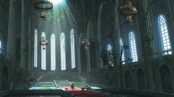 cathedral, fantasy art