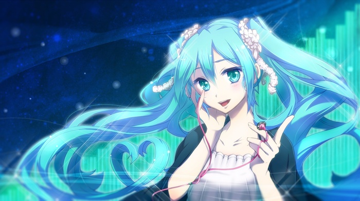 anime girls, Vocaloid, Hatsune Miku