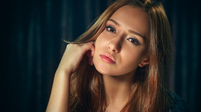 girl, face, portrait