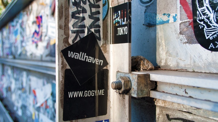 graffiti, wallhaven, Sticker Bomb