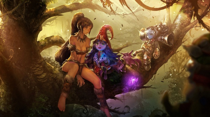 fantasy art, anime, League of Legends, girl