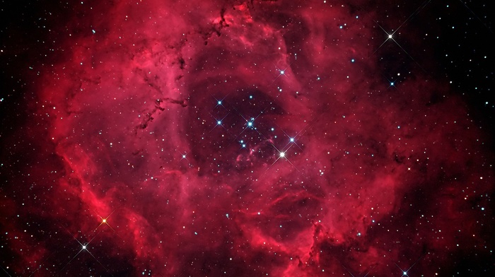 Nebulosa Roseta, nebula, stars, space