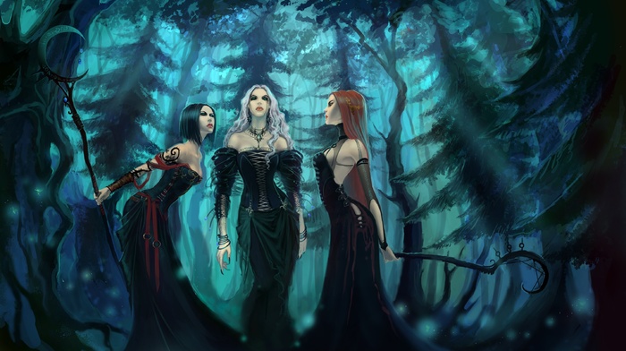 witch, spooky, artwork, Gothic, fantasy art