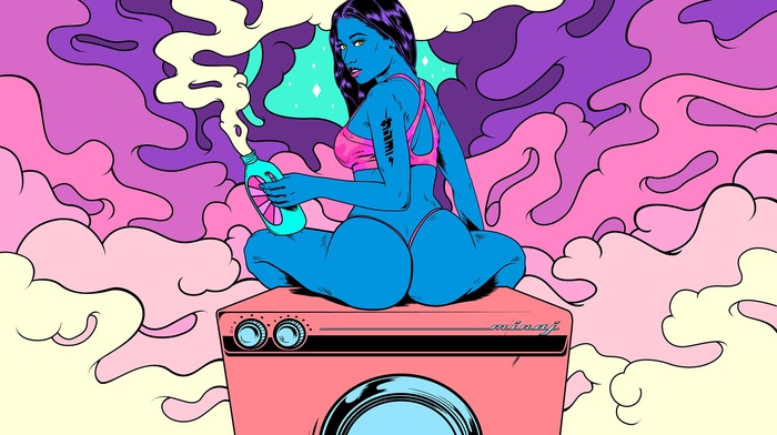 washing machine, Nicki Minaj, celebrity, ass