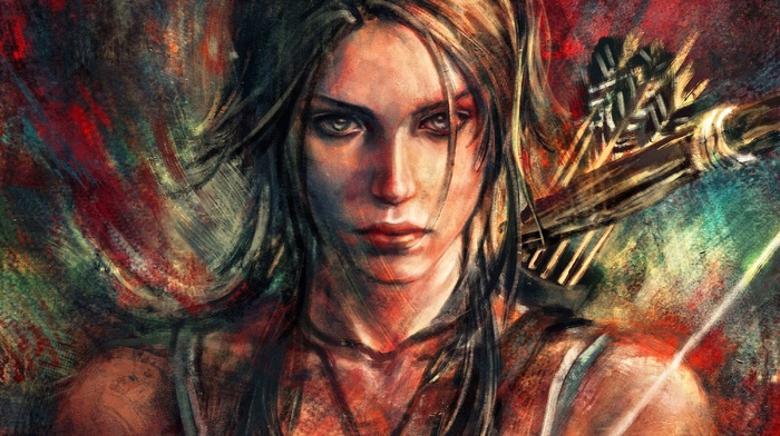 Lara Croft, fantasy art