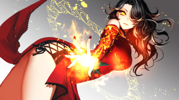 RWBY, anime girls, cinder, anime